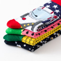 Hot Sale Wholesale Cotton Crew Crazy Striped  Cotton Colorful Happy Crew Socks Dress For And Men Fashion Ankle Socks